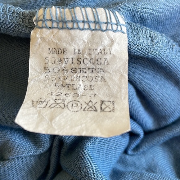 Silk cowl blue tunic - Picture 4 of 5